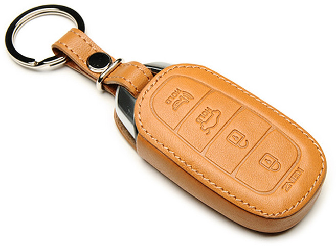 케인즈 키홀더 그랜져 IG형 스마트키 케이스 Pet H22, 옐로브라운, 현대