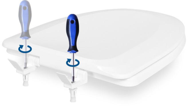 모아시스템즈 D자형 하드 변기커버, 1개