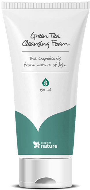 원포인트네이처 그린티 클렌징폼, 150ml, 1개