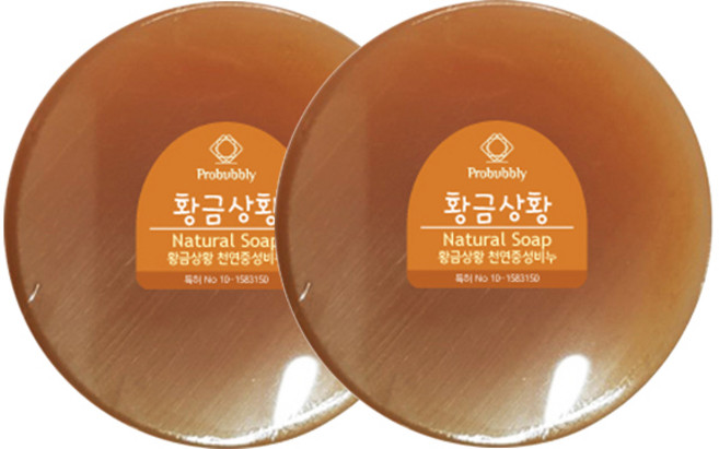 프로버블리 황금상황 중성비누 연나무색, 110g, 2개