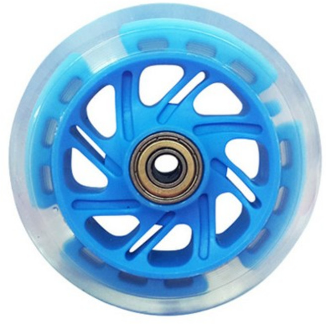 발로타 킥보드 LED 불바퀴 120mm, 블루, 1개