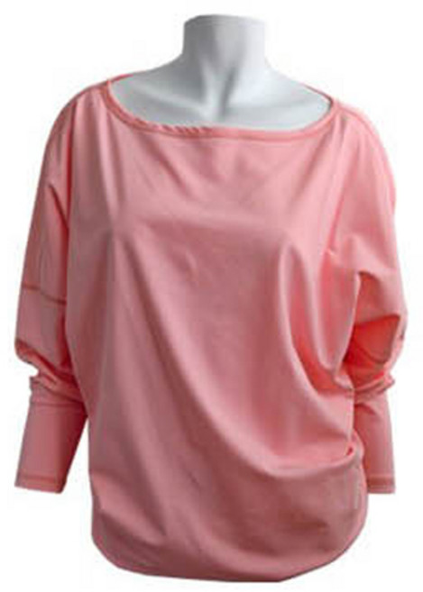 튜브트리 여성용 무지 가오리 래쉬가드 상의, 핑크