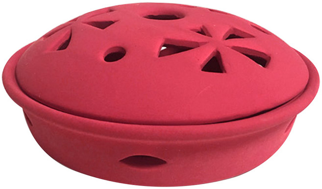 모나코올리브 도자기 모기향 안전연소기, 레드