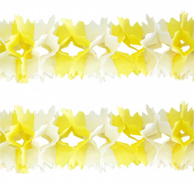 PARTYSHOW LP 派對拉旗, 2個, 黃色 + 白色