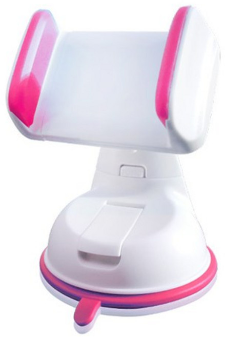 VILCA 마이티 흡착판 핸드폰 거치대, 1개, 화이트핑크