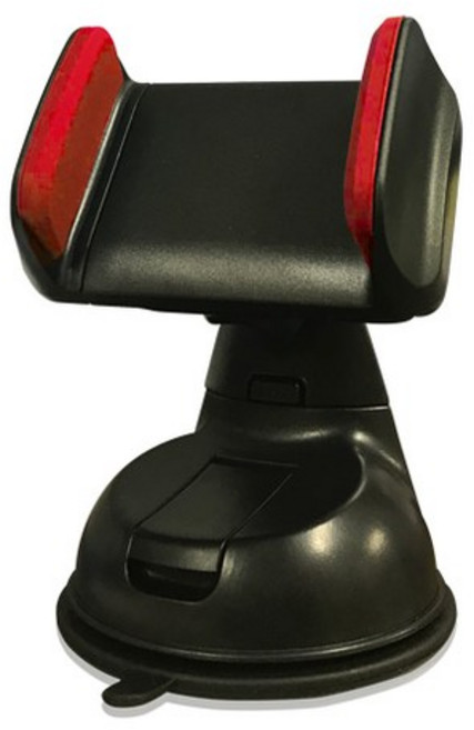 VILCA 마이티 흡착판 휴대폰 거치대, 1개, 블랙레드