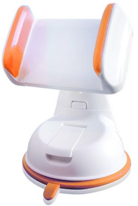 VILCA 마이티 흡착판 휴대폰 거치대, 1개, 화이트오렌지