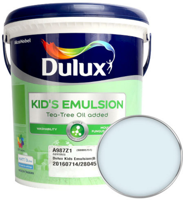 듀럭스 키즈 에멀전 무광 페인트, SpringSensation, 3L, 1개