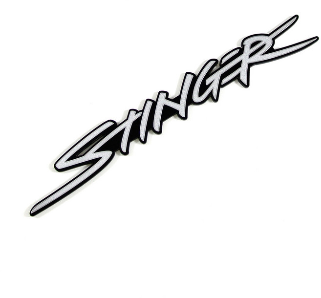 그리븐 차랑용 메탈 엠블럼 17cm 70233, 기아 스팅어, 무광크롬, 1개