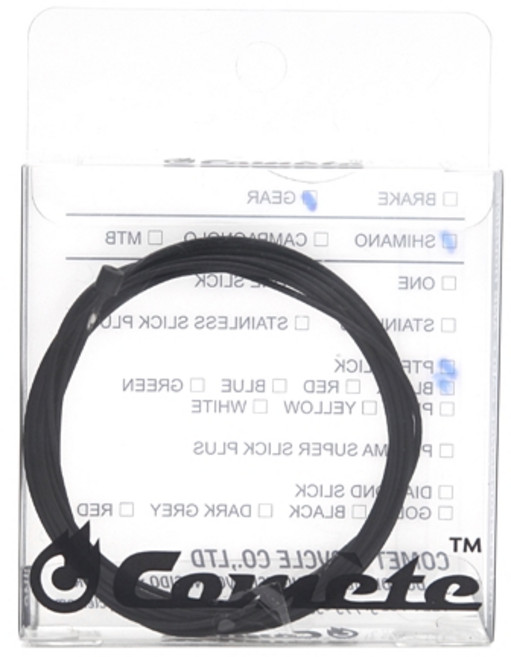 Comete 스테인리스 슬릭 테프론코팅 케이블 기어 속선 블랙, 1개