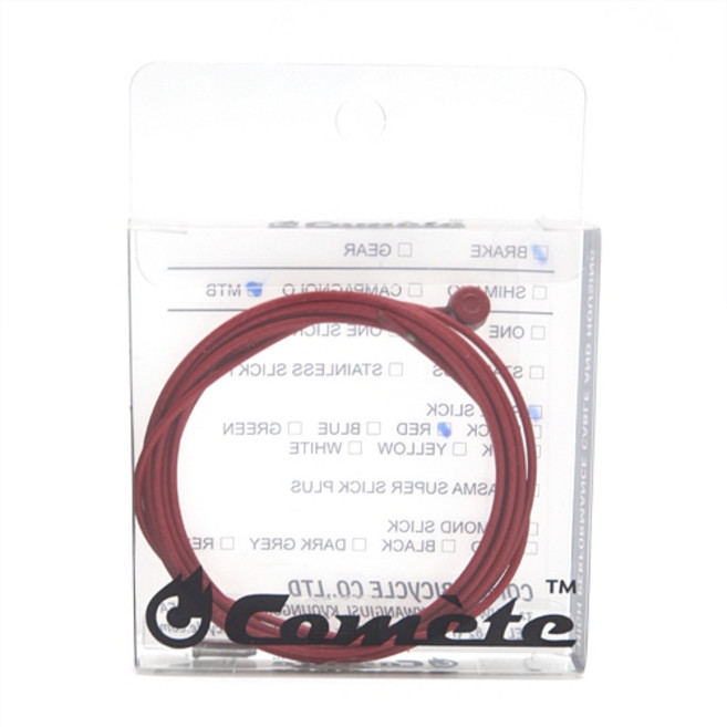 Comete 테프론 슬릭 브레이크 속선 레드 MTB, 1개