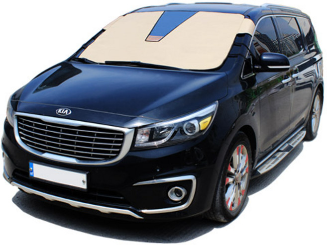 지티글로벌 다이아코트 샤이닝 햇빛가리개 RV, 베이지, 1개