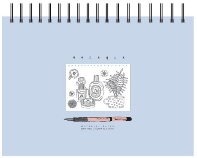 톡톡팬시 마이드로잉 노트 바이올렛 130g, 1개