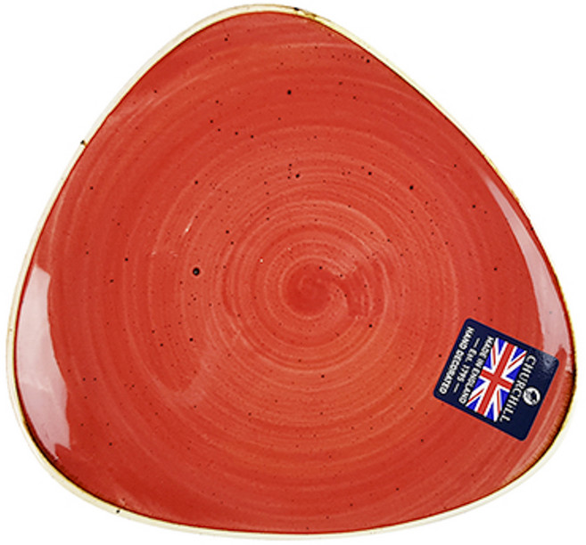 처칠 스톤캐스트 트라이앵글 플레이트, 베리 레드, 1개