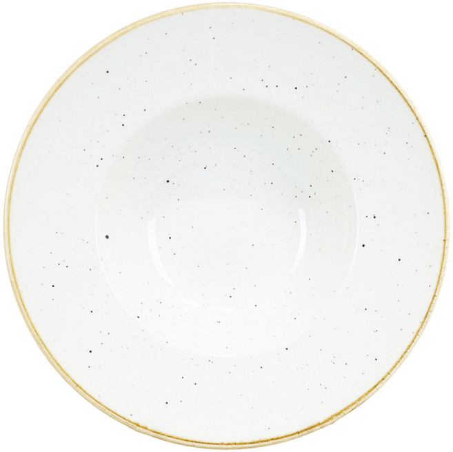 CHURCHiLL Stonecast 寬邊義大利麵碗 中型 24cm, 峇里白, 1個