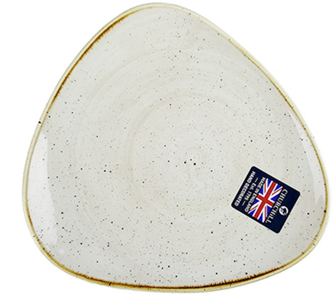 처칠 스톤캐스트 트라이앵글 플레이트, 넛메그 크림, 1개