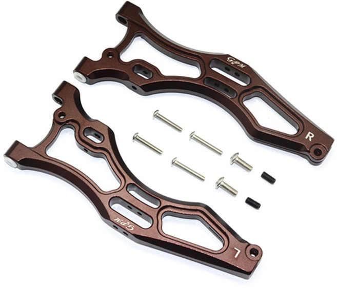 GPM ALUMINIUM FRONT LOWER ARMS RC에이암 4p 세트, BR, 1세트