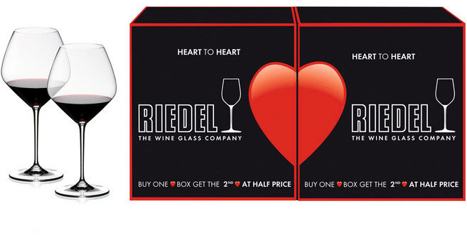 RIEDEL Heart to Heart 黑皮諾紅酒杯, 770ml, 2個