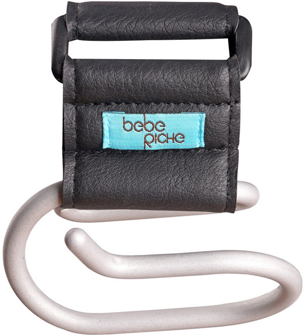 베베리쉬 와이드 가죽 유모차걸이, 블랙, 1개