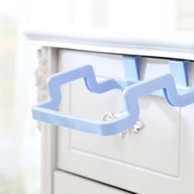 블럭마트 쓰레기 비닐봉지 행주걸이, 블루, 3개