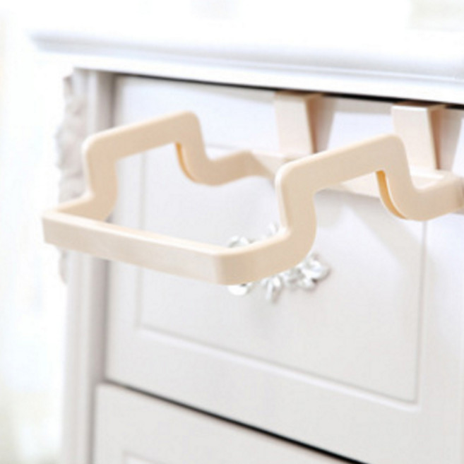 블럭마트 쓰레기 비닐봉지 행주걸이, 아이보리, 3개