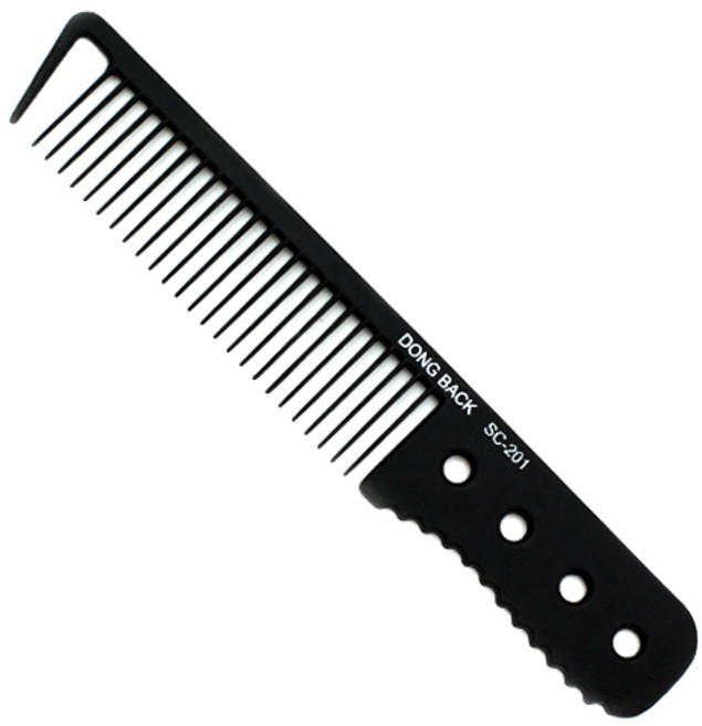 그레이거 전문가용 카본 커트 빗 SC201, 블랙, 1개