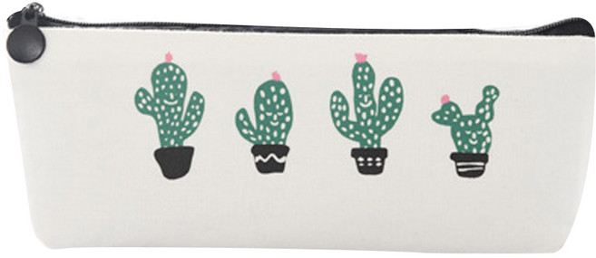 필립로지스틱 클린 캑터스 연필 케이스, 쿼드라, 1개