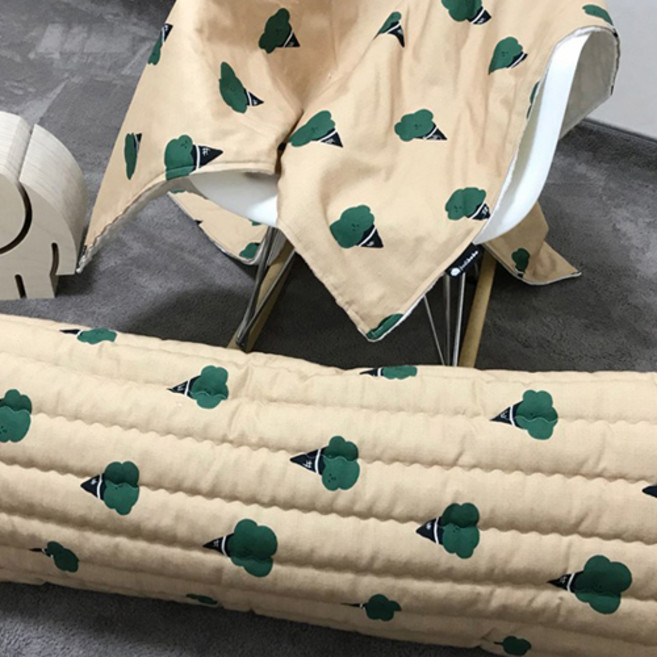 주디베베 부분일체형 낮잠이불세트, 그린구름