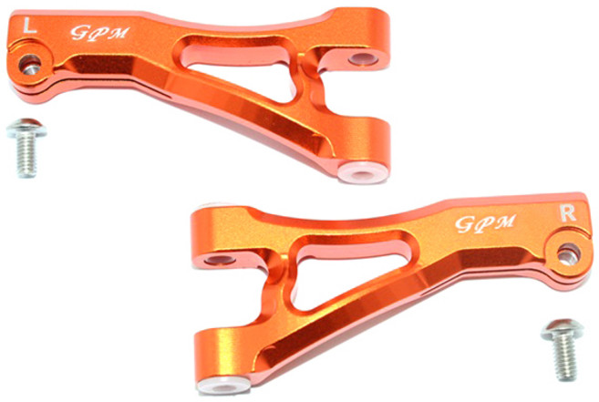 GPM ALUMINIUM FRONT UPPER ARMS 4p RC에이암 RC1204, OR, 1세트