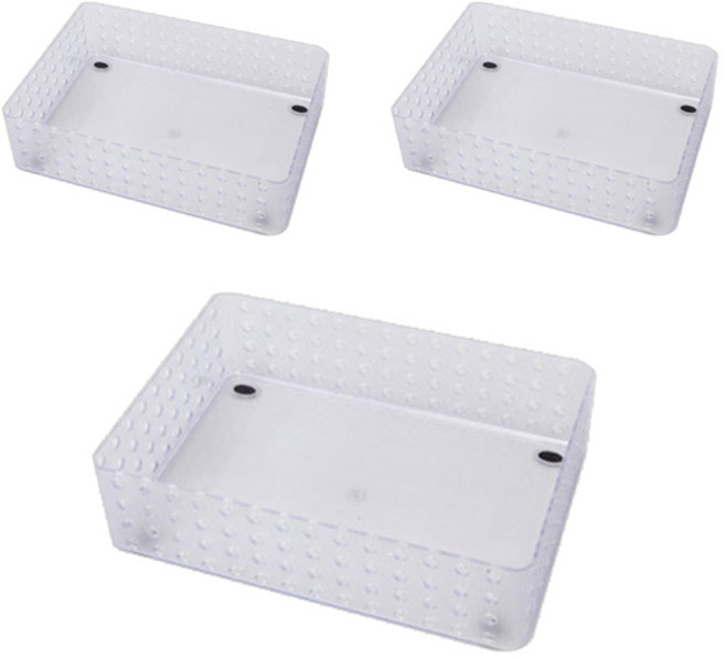 데코 센스 스텝 바구니 3호, 화이트, 3개