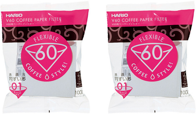 하리오 커피필터 여과지 VCF-01-100W, 100개입, 2개