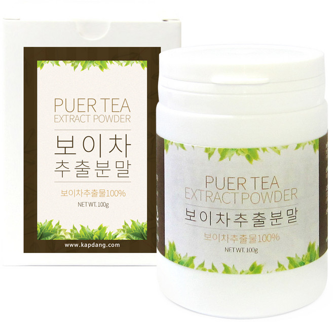 갑당약초 보이차 추출물 분말 고급형, 100g, 1개, 1개