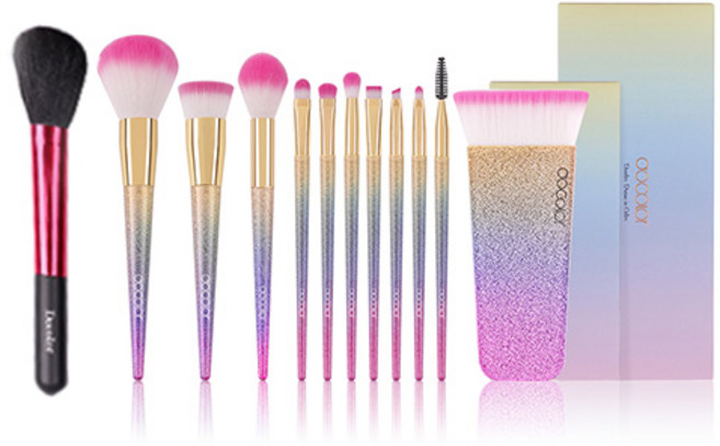 두칼라 판타지 가부키 고트헤어 파우더 브러쉬 12종 DB103SZF005, 혼합 색상, 1개