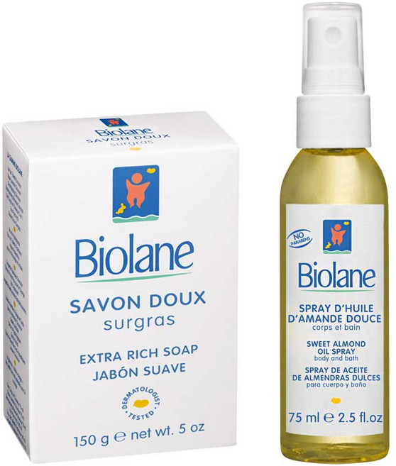비올란 베이비 엑스트라 리치 솝 150g + 스위트 아몬드 오일 스프레이 75ml, 1세트