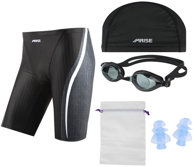 어라이즈 남성용 5부 실내 수영복 세트 ASIM408GCPE