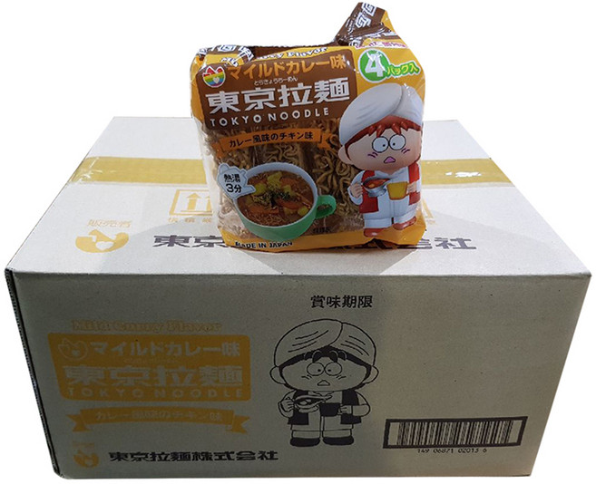 도쿄누들 도쿄라멘 마일드 카레맛 30g, 48개