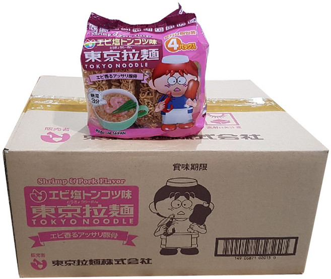 도쿄누들 도쿄라멘 새우 돈코츠맛 30g, 48개