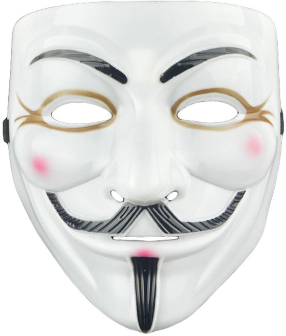 파티복닷컴 V가면2 ROMK43702, 화이트, 1개