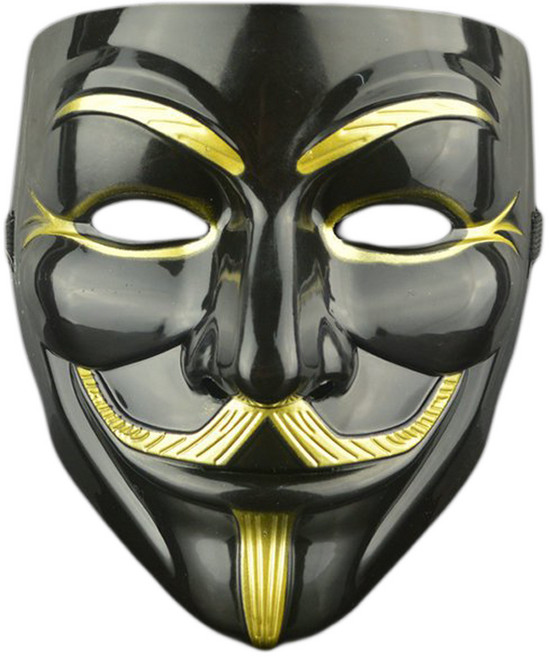 파티복닷컴 V가면5 ROMK43705, 블랙, 1개