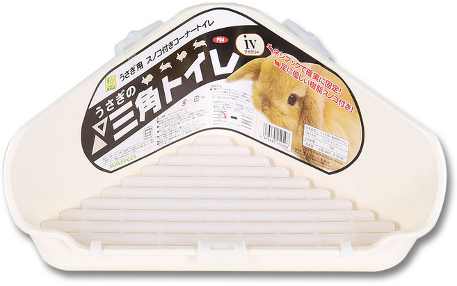 SANKO WILD 兔子三角廁所, 象牙白, 1個