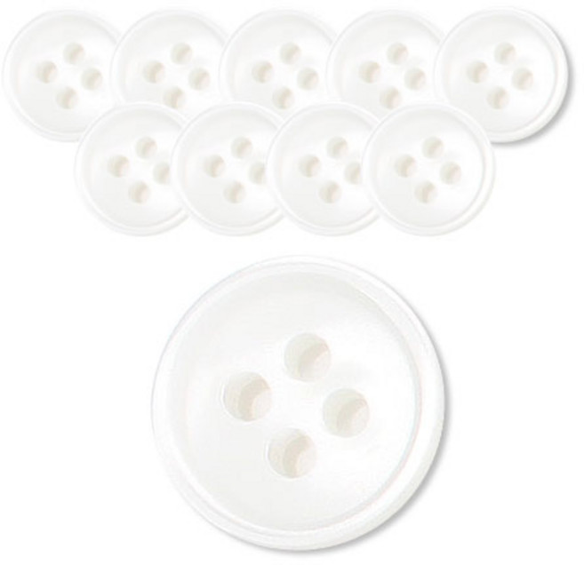 동화상가몰 DY와이셔츠 단추4 요크 13mm, WT, 10개