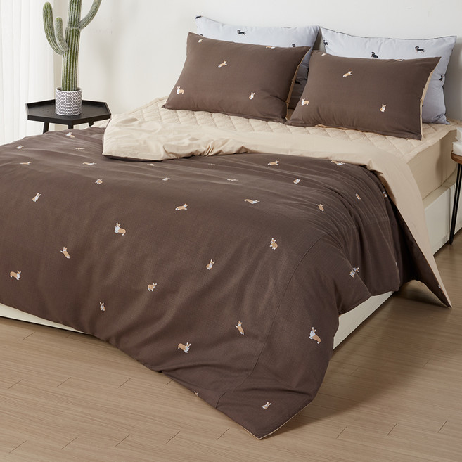 보드래 헬로우 이불커버, 웰시코기 브라운