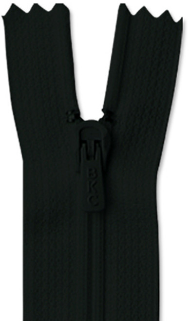 褲子拉鍊 220mm, 黑色, 20個