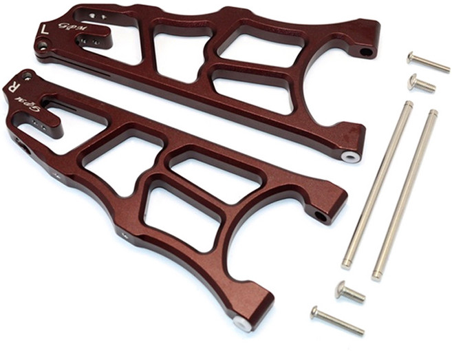 GPM ARRMA NERO 6S BLX Monster Truck Aluminum Front Lower Arms 세트, BR, 1세트