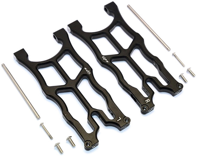 GPM ARRMA NERO 6S BLX Monster Truck Aluminum Rear Lower Arms 세트, BK, 1세트