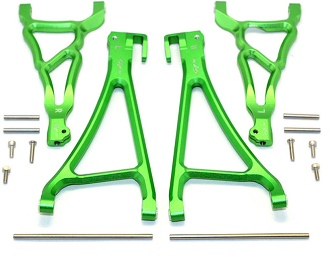 GPM ALUMINIUM FRONT UPPER LOWER SUSPENSION ARM 4p세트 FOR E-REVO 560871/ REVO/ SUMMIT, G, 1세트