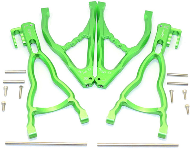 GPM ALUMINIUM REAR UPPER + LOWER SUSPENSION ARM 4p 세트 FOR E-REVO 560871/REVO/SUMMIT 전용, G, 1세트