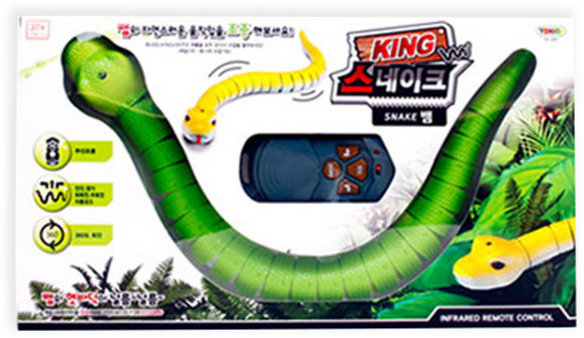 토키즈 스네이크 RC 완구, 그린, 1개