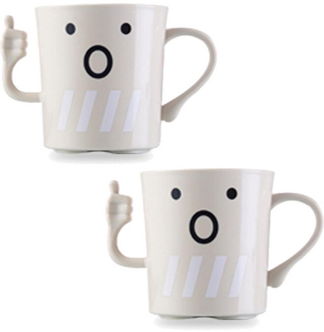 더자카 헤이 도모다치 양치컵 Y247LBBT037, 랜덤발송, 2개