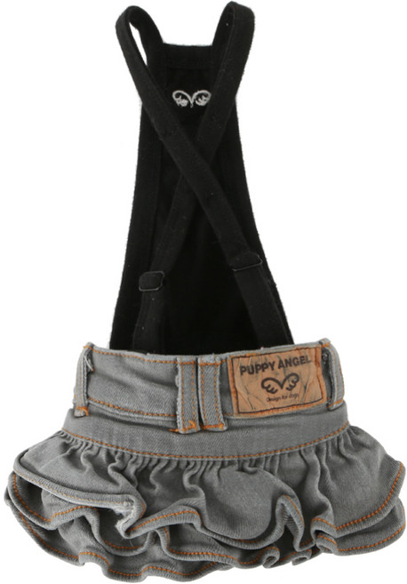 퍼피엔젤 OHKIO 강아지 데님 스커트 PA-OR278, #60(GRAY), 1개